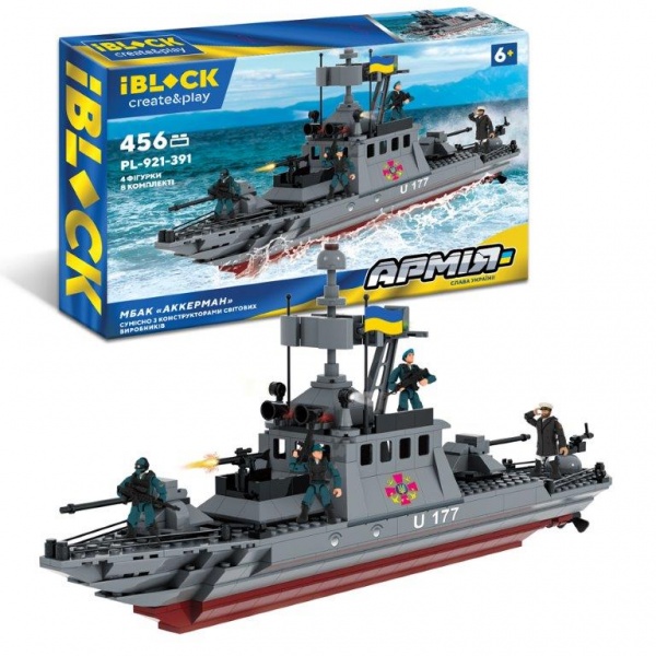 Конструктор Iblock Армия МБАК Аккерман 456 деталей PL-921-391