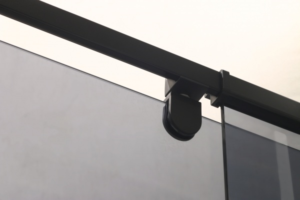 Огородження душове EGO Wave Black 900х900х2000 мм 