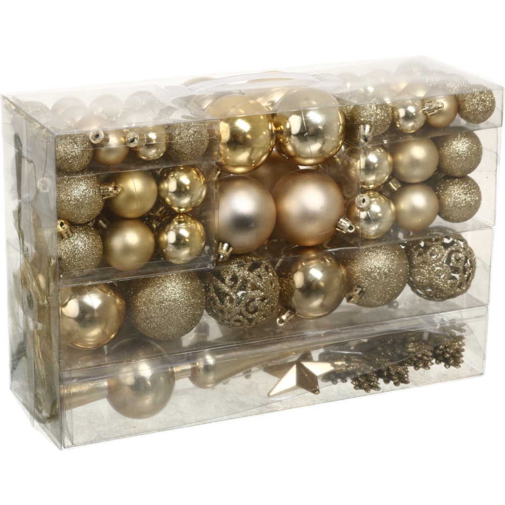 Набор елочных шаров с верхушкой 24IPC-52 100 шт./уп.