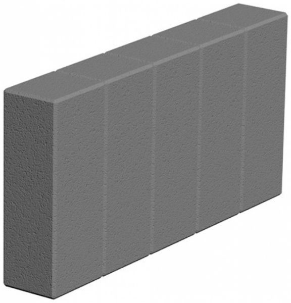 Поребрик Золотой Мандарин фігурний квадратний сірий 500х250х80 мм