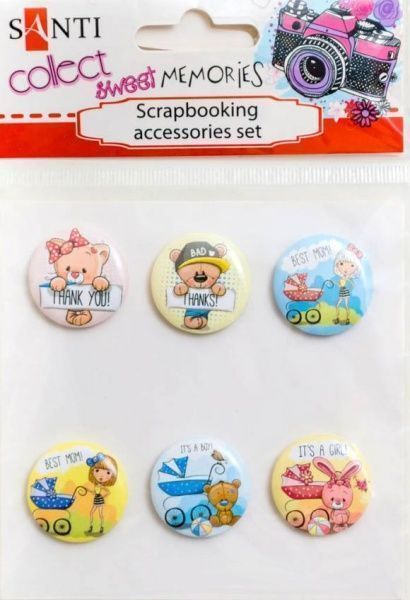 Набір скрап-фішки №3 6 шт.