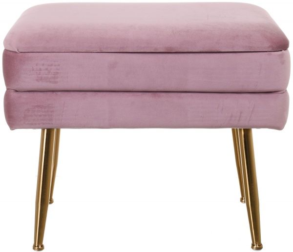 Скриня-пуф Yves 50х34,5х42 см пудровий 