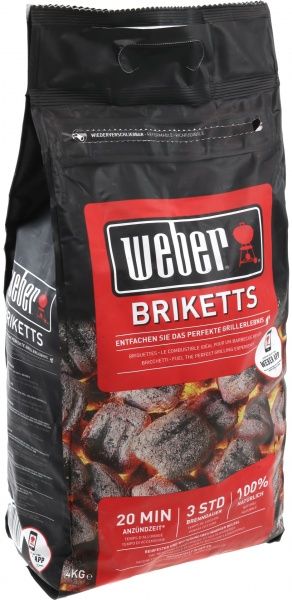 Брикети вугільні Weber Briketts 4 кг 17590