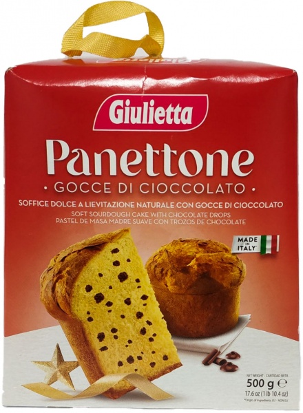 Кекс великодній DAL COLLE Giulietta Панеттоне з шоколадом 500 г