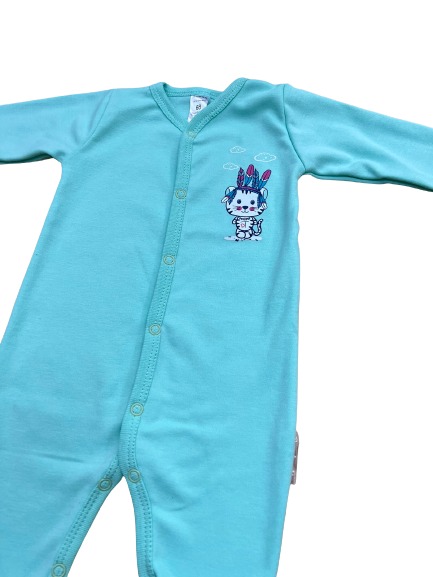 Комбинезон унисекс Bambinelli р.68 бирюзовый Кмб300-5 