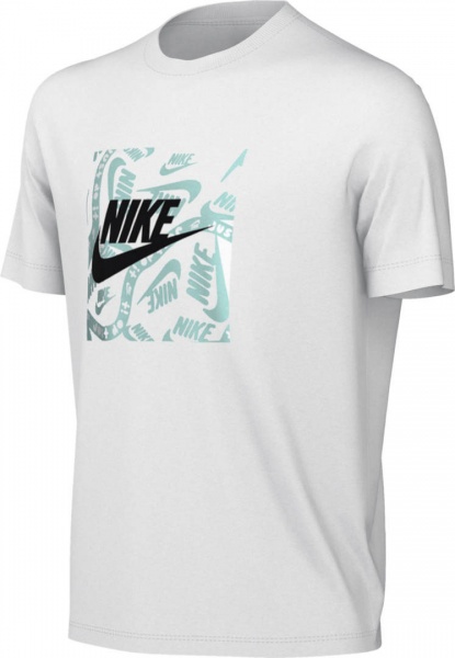 Футболка Nike K NSW TEE CLUB SESONAL HBR GFX FD3929-100 р.S белый