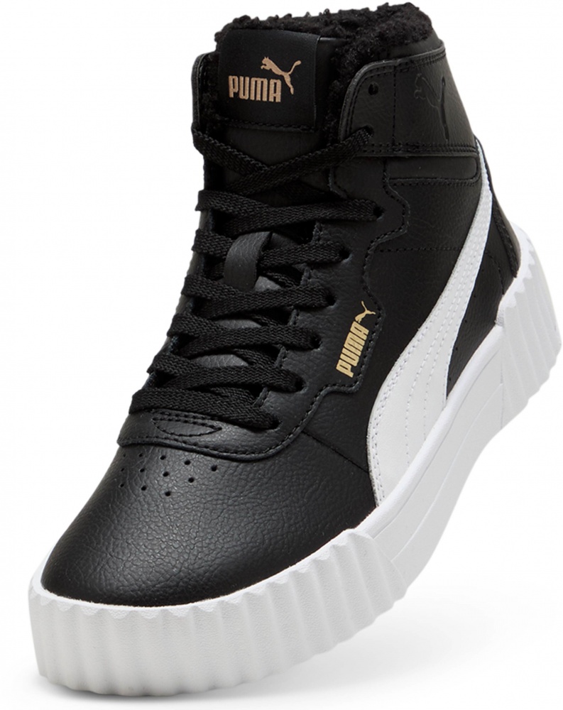 Кросівки для дівчаток демісезонні Puma Carina 3.0 Mid WTR Jr 40358001 р.39 чорні