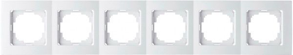 Рамка шестимісна Nilson Touran горизонтальна білий 24110096