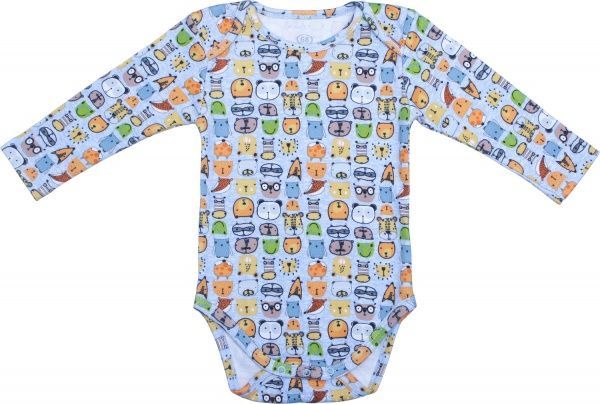 Боди Фламинго ясельный р.80 голубой 494-217 