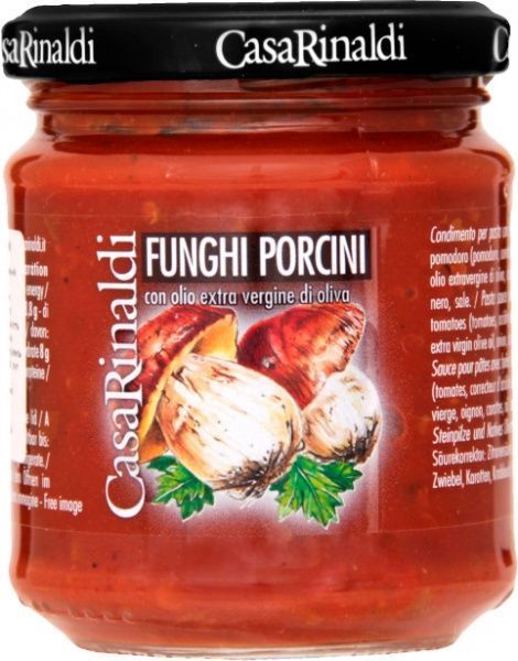Томатний соус Casa Rinaldi з білими грибами 190 г (8006165371216)