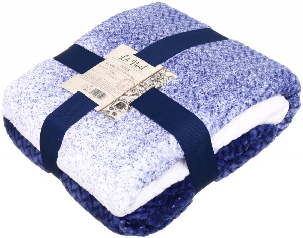 Плед Flannel Plush 200x220 см синий La Nuit 