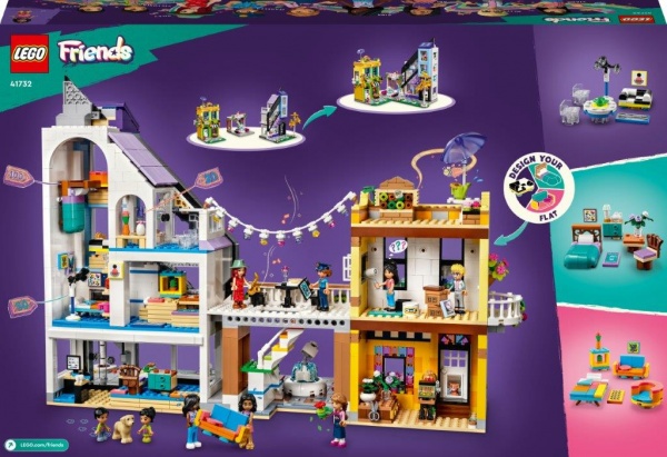 Конструктор LEGO Friends Квіткові та дизайнерські крамниці у центрі міста 41732