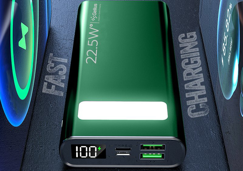 Повербанк Gelius Lightstone GP-PB300i 20000 mAh green (00000099033)