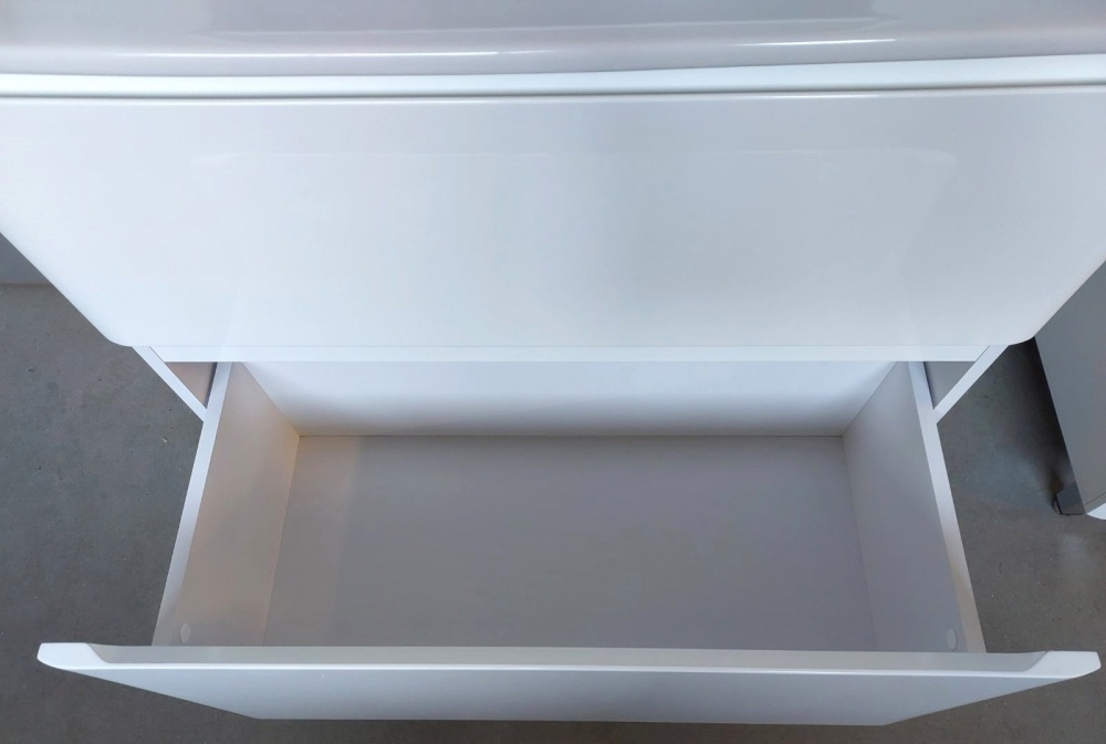 Тумба напольная ЮВЕНТА Ester - 80 белый с умывальником