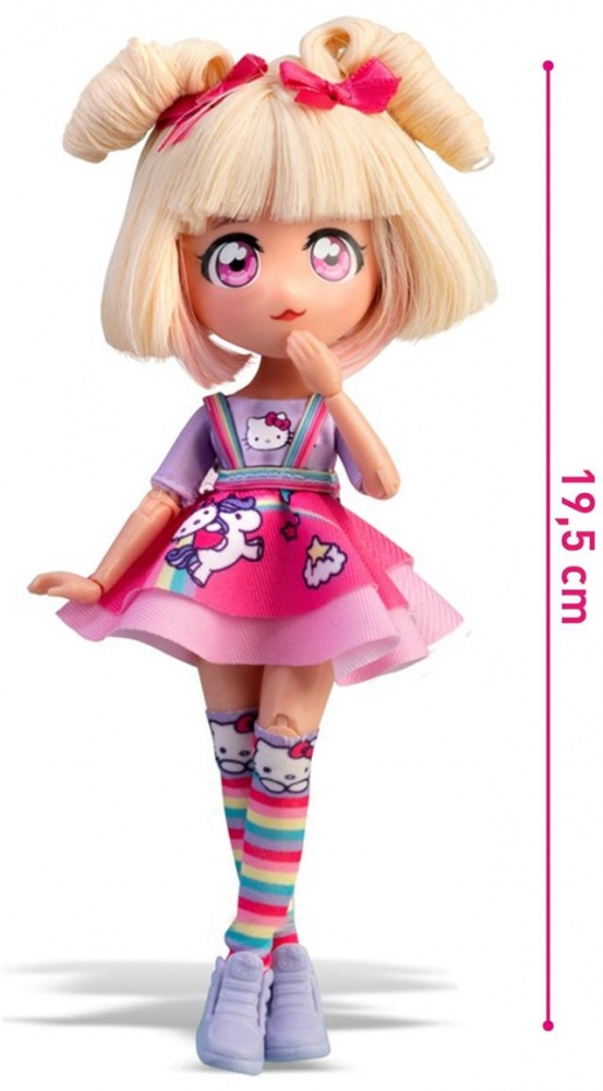 Кукла 4SF Manga Dolls серии Hello Kitty Конфетка-единорог HKTF0400