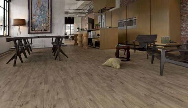 Плитка Golden Tile Alpina Wood коричневий 897190 15x90 