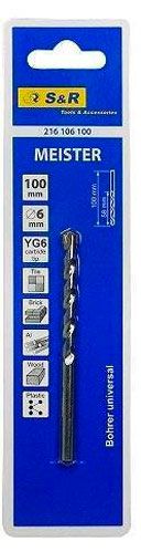 Свердло універсальне S&R Meister 60x100 мм S&R Meister 6 мм