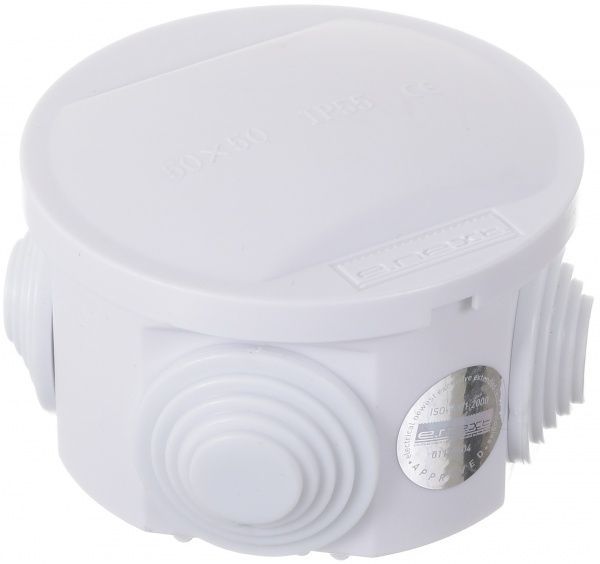 Коробка распределительная с крышкой E.NEXT e.db.pro.d50.50 ПВХ p016007