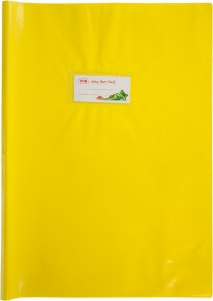 Обкладинка для зошитів і журналів PVC непрозора жовта VGR