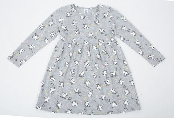 Платье Luna Kids Unikorn р.98/104 серый 1066/12013 