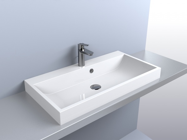 Умывальник мебельный Miraggio Varna 800 (Matte) 80x42 см белый матовый