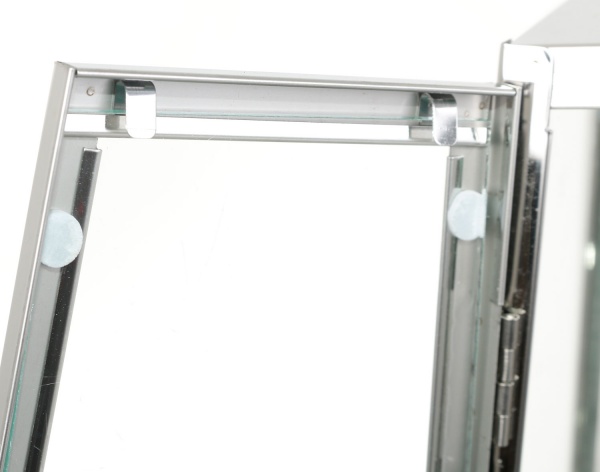 Подсвечник-фонарь Jia 10,5х10х22 см серебристый