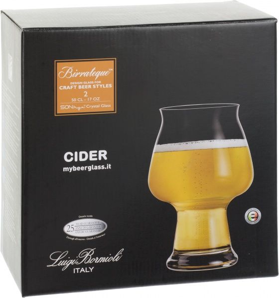 Набор бокалов для пива Birrateque Cider 500 мл 2 шт. Luigi Bormioli