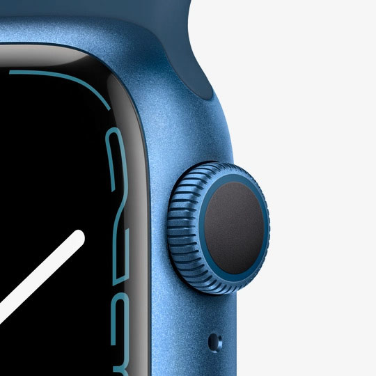 Смарт-годинник Apple Watch Series 7 GPS 41mm blue AluminiumCasewithAbyssBlueSportBand (MKN13UL/A)
