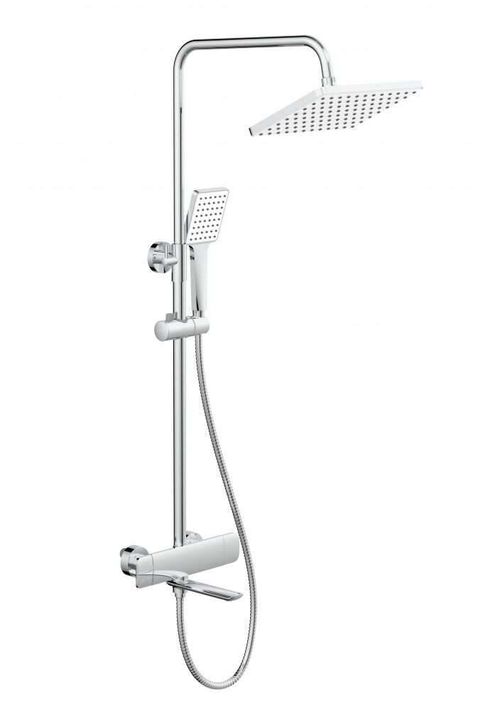 Смеситель для ванны Mixxen TETHYS хром (с колонной) с/акс. MXKL0768