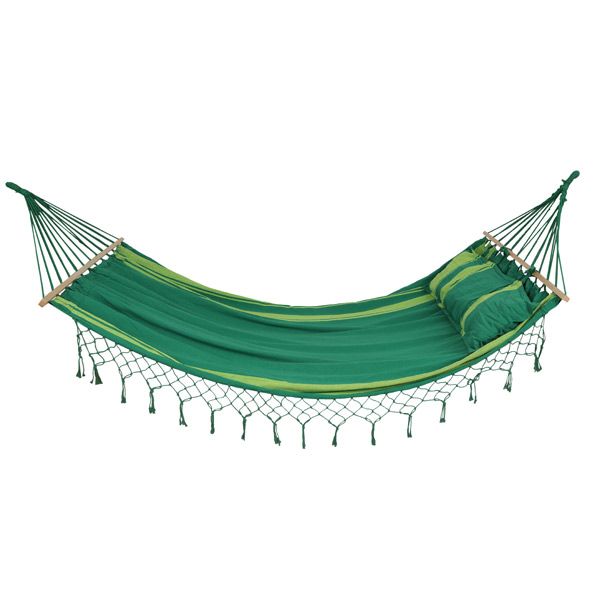 Гамак бавовняний з подушкою 220x160 см