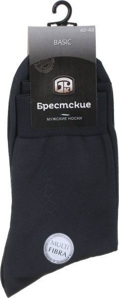 Шкарпетки чоловічі БЧК 2223 BASIC 013 р. 27 темно-сірий 