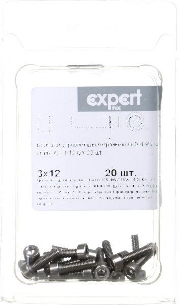 Болт метрический DIN912 3x12 мм 20 шт.