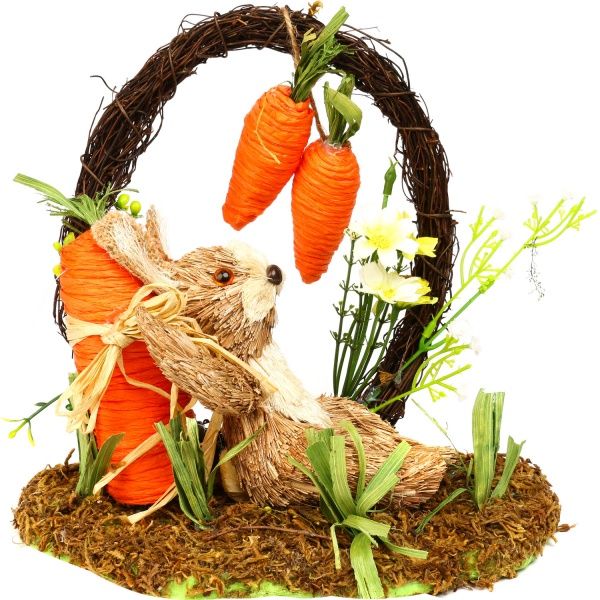 Декорация пасхальная Зайчик на отдыхе F419A1022