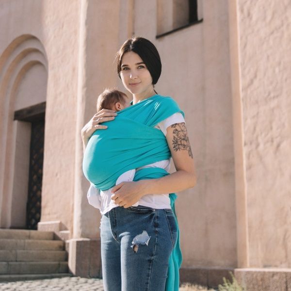 Слинг Аква Love & Carry бирюзовый 