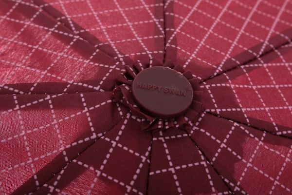 Парасолька Абстракція, складна, автомат червоний 