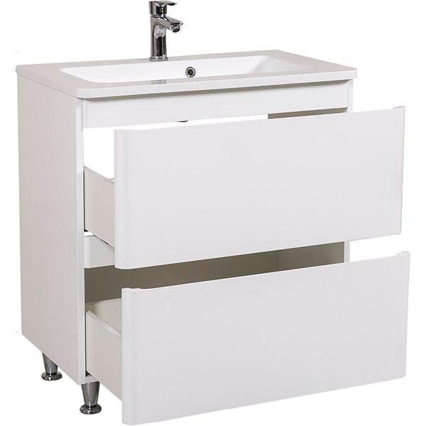 Тумба напольная Aqua Rodos Акцент с умывальником Альфа 80