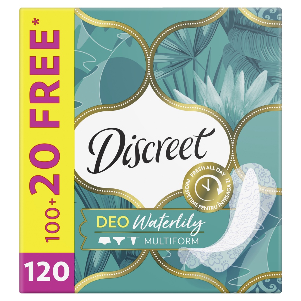 Прокладки ежедневные Discreet Deo Waterlily 120 шт.
