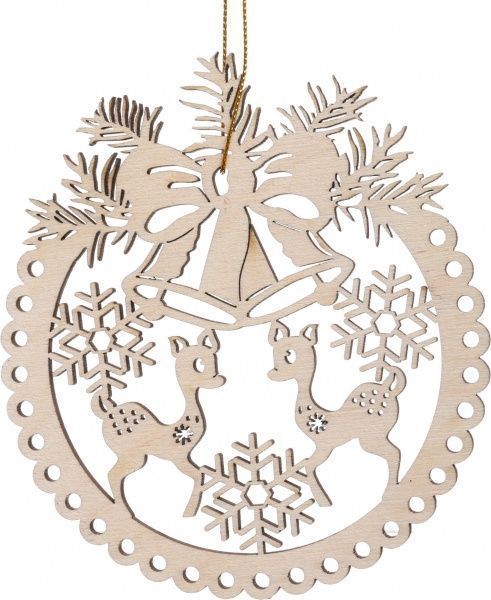 Подвеска Оленята в шаре 15 см 