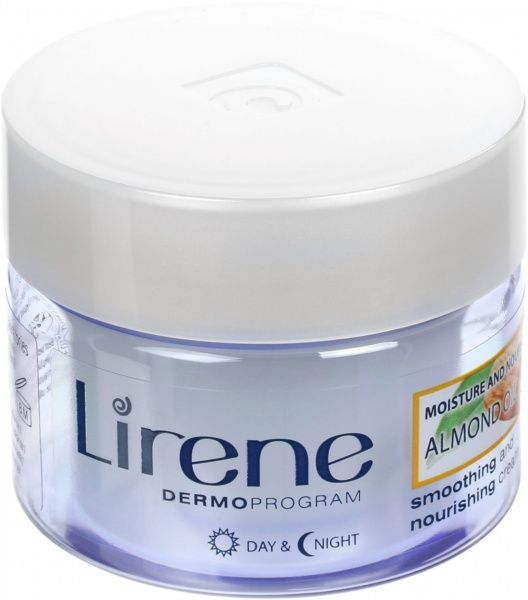 Крем день-ночь Lirene Увлажнение и Питание Миндальное масло 50 мл