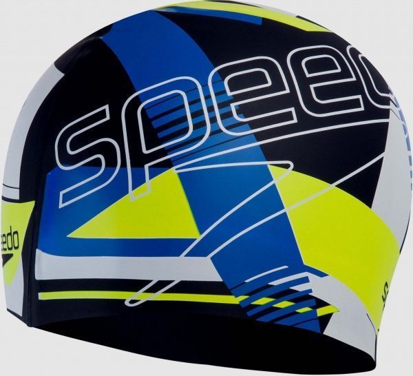 Шапочка для плавання Speedo SLOGAN_PRT_CAP_AU 8-08385F299 синій