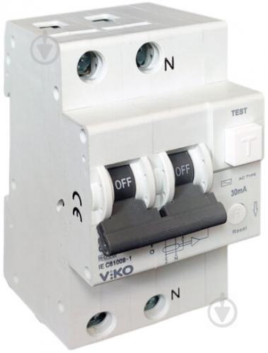 Диференційний автомат Viko електронний 2C 40А 30мА АС 6кА 230V Type C 6VRBE-2C4030/AC