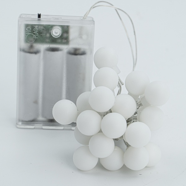 Декоративная гирлянда Altalusse (INL-2705B-20 Cold) встроенный светодиод (LED) 20 ламп 3 м 