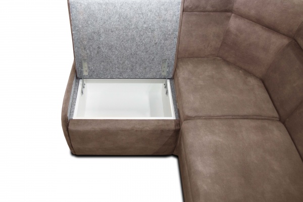 Уголок кухонный Лаунж, левый бежевый / бежевый 