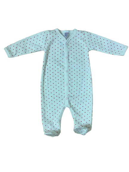 Комбінезон дитячий унісекс Моя планета горошок Кмб302-9 р.74 білий 