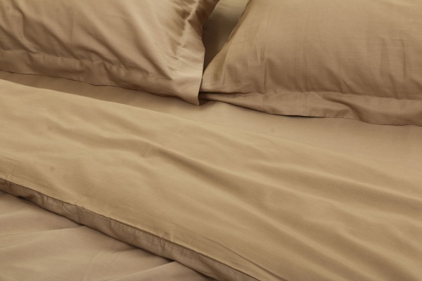 Комплект постільної білизни євро бежево-золотий Homeline 