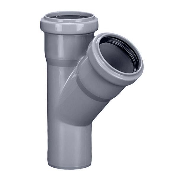 Трійник Plastimex ПП d50x50x45°