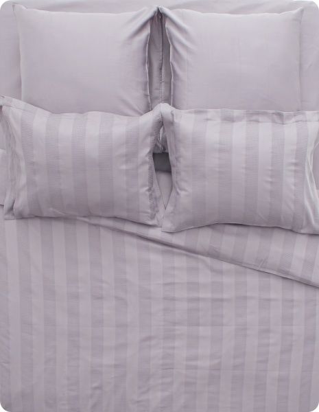 Комплект постельного белья Emboss 2 серый Sesli Tekstil 