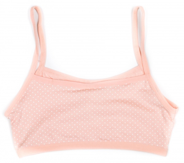 Топ Luna Kids в горошек р.110-116 возраст от 5 лет пудровый MOR-2-2016/пудровий в білий го