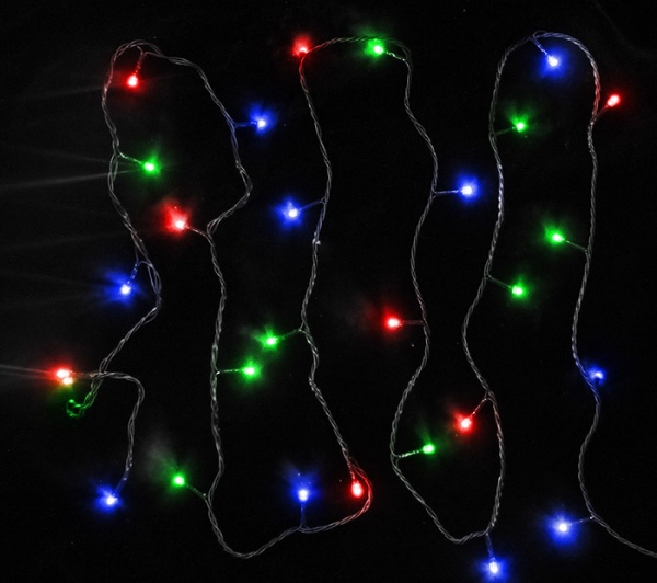 Электрогирлянда линейная SHLigts Нить (ILD300C-GM) встроенный светодиод (LED) 300 ламп 15 м 