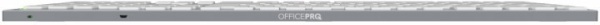 Клавиатура беспроводная OfficePro (SK1500W) gray/white 